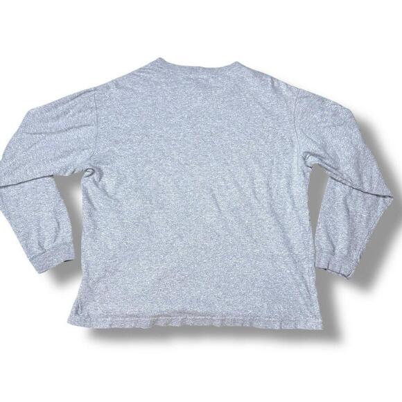 VTG Roots Sports Athletic Long Sleeve T-shirt Gray Casual Made In Canada Cotton - Picture 5 of 8